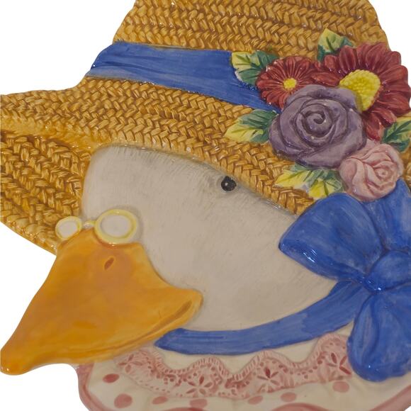 Copied - Fitz and Floyd Gooseberry Lanes Mother Goose 1994 plate, hand painted - Picture 2 of 5